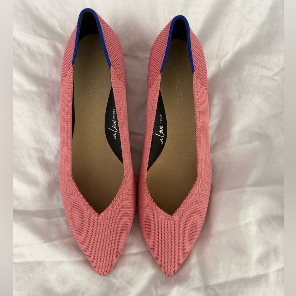 Rothy’s High Point Heel • Tulip Pink • Size 10